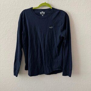Navy Hollister Long Sleeve Shirt
